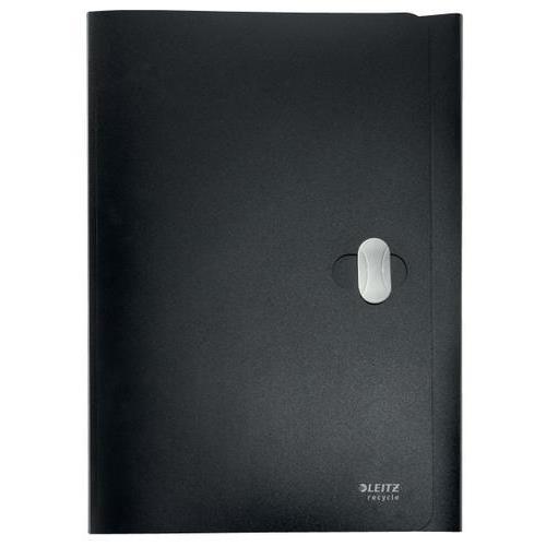 [449036] LEITZ Chemise 3 rabats Leitz Recycle en polypropylène 100% recyclé et 100% recyclable. Coloris noir