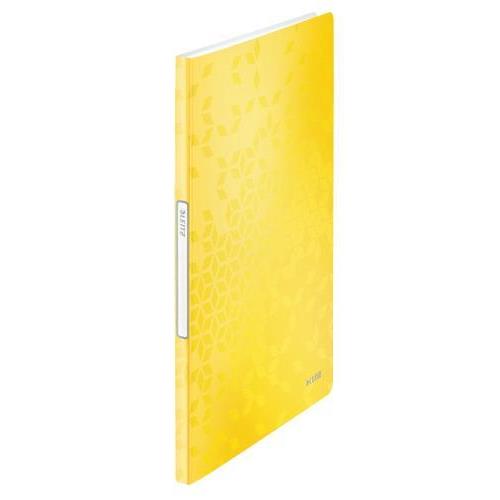 [449049] LEITZ Protège-documents WOW en polypropylène 20 pochettes, 40 vues. Coloris Jaune