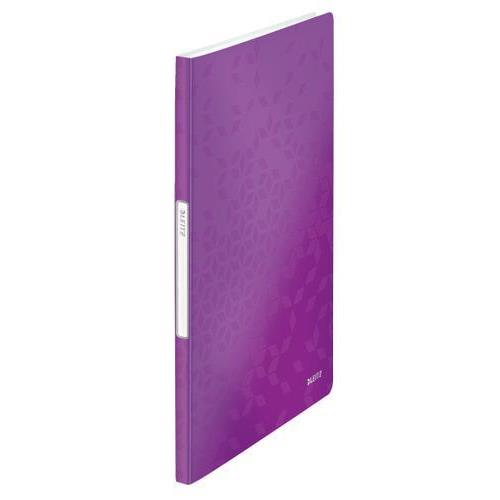[449057] LEITZ Protège-documents WOW en polypropylène 20 pochettes, 40 vues. Coloris Violet