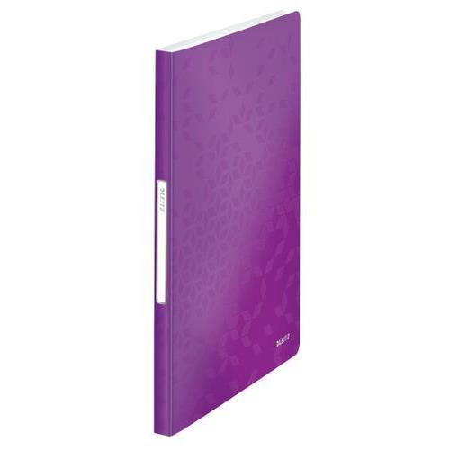 [449068] LEITZ Protège-documents WOW en polypropylène 40 pochettes, 80 vues. Coloris Violet