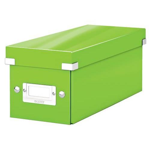 [449139] LEITZ Boîte de rangement CD Click&Store Office. Contenance de 30 CD standard ou 60 slim. Coloris vert