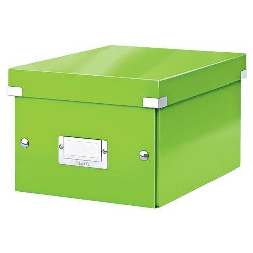 [449146] LEITZ Boîte CLICK&STORE. Format S A5 - Dimensions : L21.6 x H16 x P28. 2 cm. Coloris Vert