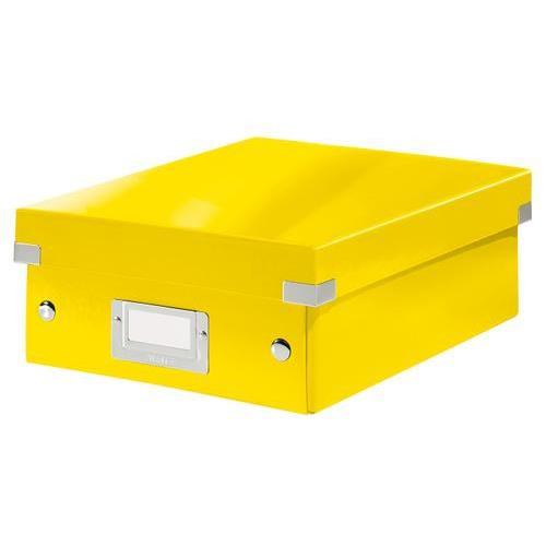 [449158] LEITZ Boîte CLICK&STORE taille S avec compartiments amovibles. Coloris Jaune