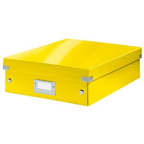 [449160] LEITZ Boîte CLICK&STORE taille M avec compartiments amovibles. Coloris Jaune
