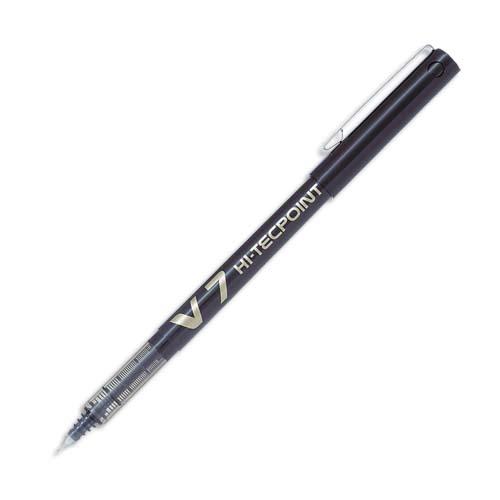 [027698] PILOT Stylo Roller pointe tubulaire 0,7 mm encre liquide Noire HI-TECPOINT BX-V7