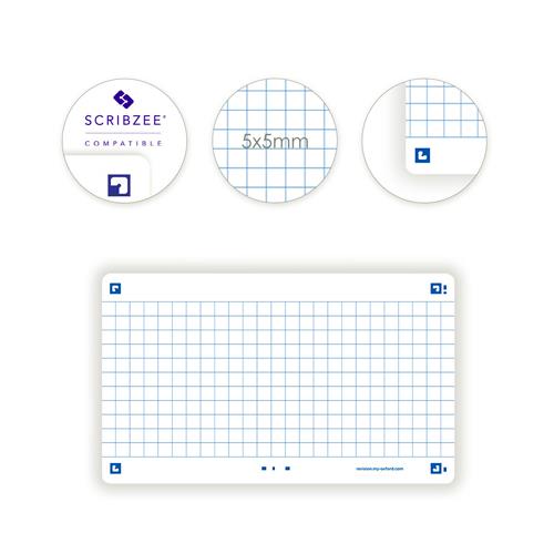[449431] OXFORD Sachet de 32 fiches BRISTOL FLASH OXFORD 2.0 non perforées 75x125mm 250g 5x5 Blanc