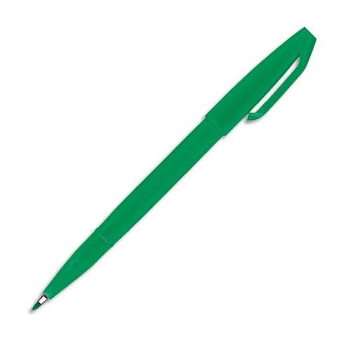 [173390] PENTEL Stylo feutre pointe en Acrylique largeur de trait 0,8 mm encre Verte SIGN PEN S520