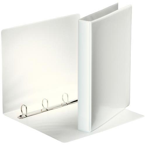 [449715] ESSELTE Classeur personnalisable ESSENTIAL 4 anneaux 25 mm en polypropylène. Format A4. Coloris Blanc