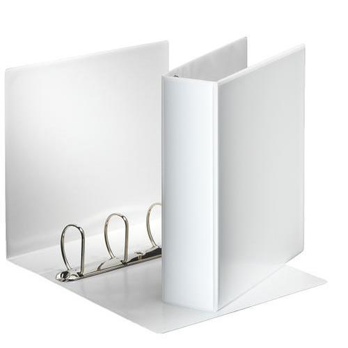 [449719] ESSELTE Classeur personnalisable ESSENTIAL 4 anneaux 60 mm en polypropylène. Format A4. Coloris Blanc