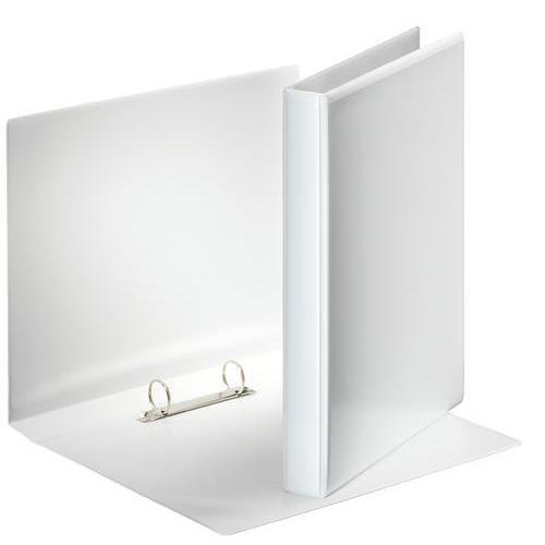 [449721] ESSELTE Classeur personnalisable ESSENTIAL 2 anneaux 25 mm en polypropylène. Format A4. Coloris Blanc