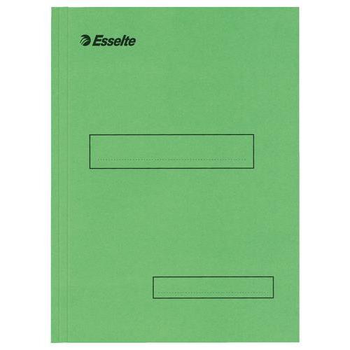 [449730] ESSELTE Boîte de 100 sous-dossier en carton Kraft, 1 rabat. Format A4. Coloris Vert