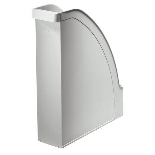 [450062] LEITZ Porte-revues Leitz Plus. Dimensions (hxp) : 30 x 27,8 cm - Dos 7,8 cm. Coloris gris