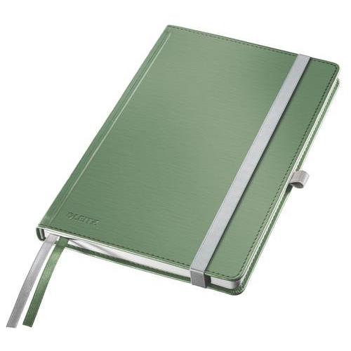 [450099] LEITZ Cahier STYLE 160 pages 5x5, couverture rigide. Format A5. Fermeture élastique. Coloris Vert