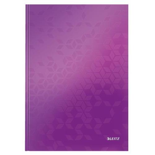 [450162] LEITZ Cahier WOW 21x29,7cm, 160 pages 5x5. Couverture rigide. Coloris Violet