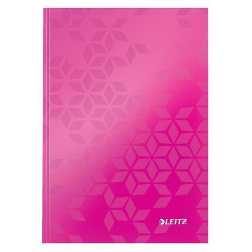 [450184] LEITZ Cahier WOW 14,8x21cm, 160 pages 5x5. Couverture rigide. Coloris Rose