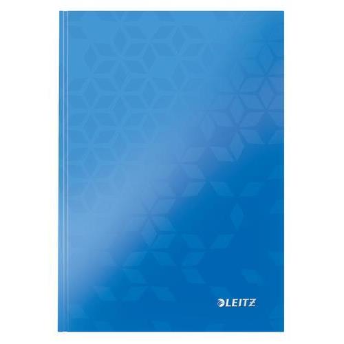 [450185] LEITZ Cahier WOW 14,8x21cm, 160 pages 5x5. Couverture rigide. Coloris Bleu
