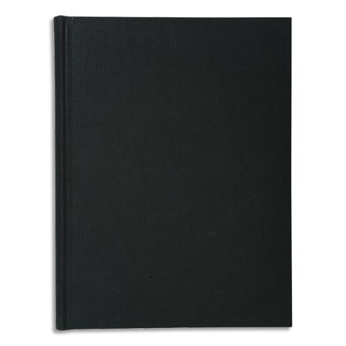 [450350] EXACOMPTA Registre folioté format 29,7x21cm 200 pages 90g quadrillées 5x5. Toilé. Coloris noir