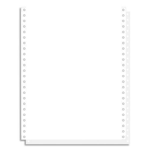 [450373] EXACOMPTA Boîte 1000 feuilles listing 80g autocopiantes blanc/jaune 240x12 2plis bande Caroll détachable