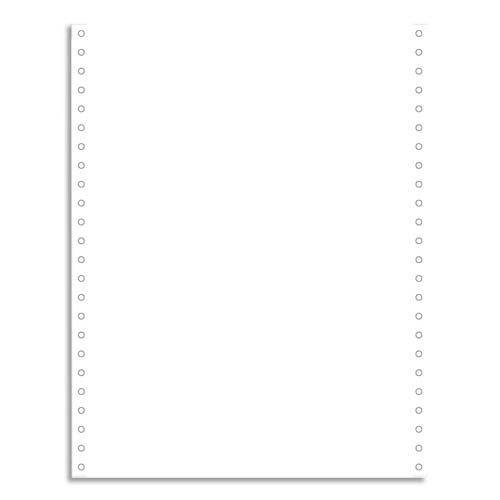 [450377] EXACOMPTA Boîte 2000 feuilles listing 70g standard blanc 240x12 1 pli bande Caroll détachable