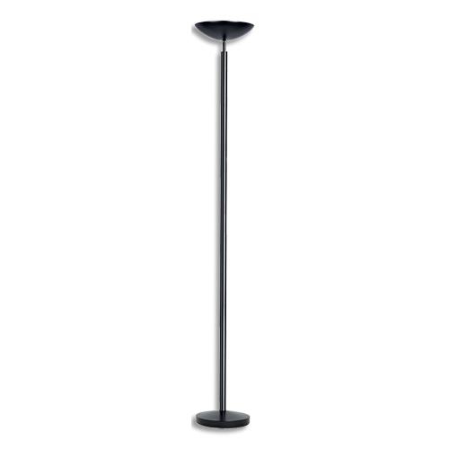 [450483] UNILUX Lampadaire LED Dely 2,0 noir. Variateur d'intensité sur le mât. 3100 k, vasque orientable (dont eco-taxe de 0,46 €)