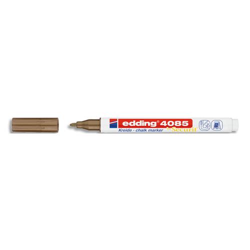 [450678] EDDING Marqueur craie liquide E-4085 pointe ogive 1-2mm base eau. Effaçable chiffon humide.Coloris cuivre