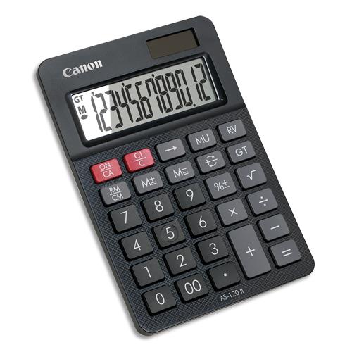 [450702] CANON Calculatrice de bureau 12 chiffres AS-120 II (dont eco-taxe de 0,02 €)