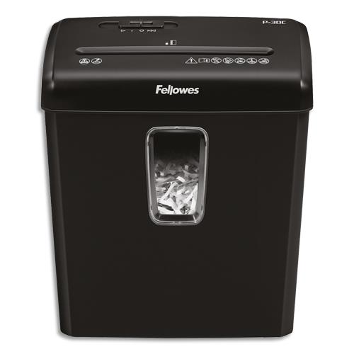[450725] FELLOWES Destructeur P-30C coupe croisée (dont eco-taxe de 0,42 €)