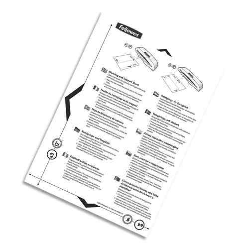 [450737] FELLOWES Pack de 10 feuilles de nettoyage pour plastifieuse