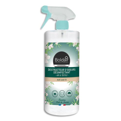 [450775] BOLDAIR Destructeur d'odeurs désinfectant 500ml parfum Bambou jasmin