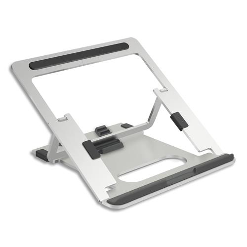 [450848] ALBA Support ergonomique alu ordinateur portable 11 à 15,6'', 5 niveaux d'inclinaison 24° à 38°