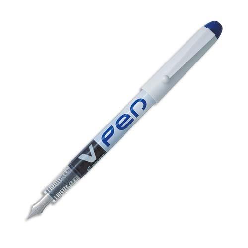 [027825] PILOT Stylo à plume jetable largeur de trait 0,4 mm encre liquide Bleue V-PEN