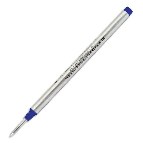 [451091] SIGN Blister de 2 recharges rollers MONTEVERDE compatible Cross pointe Fine. Coloris bleu