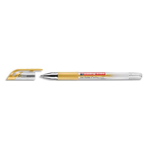 [694478] EDDING Roller encre gel E2185, pointe métal 0,7 mm. Coloris Or