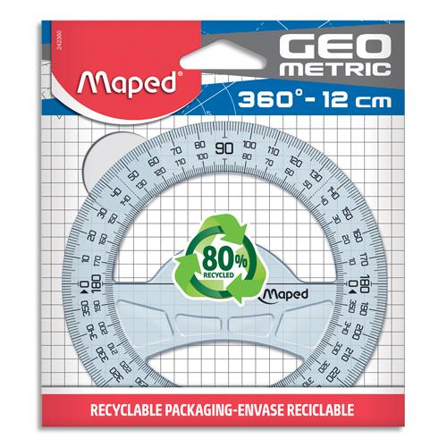 [392254] MAPED Geometric - Rapporteur 12 cm - 360°