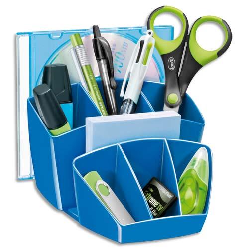 [204195] CEP Pro Multipot Gloss 6 compartiments + 2 espace - Dimensions L14,3 x H9,3 x P15,8 cm coloris Bleu océan
