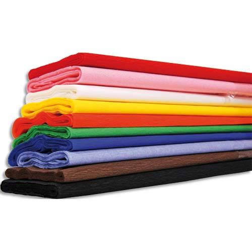 [031315] CLAIREFONTAINE Paquet de 10 feuilles Crépon 40g,crêpé à 60%, 2x0,5 cm assorties