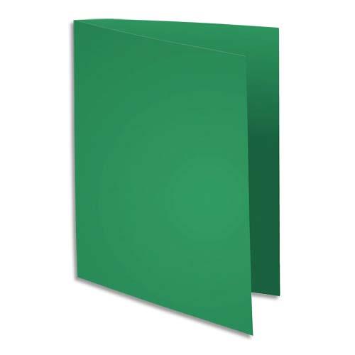 [213523] EXACOMPTA Paquet de 100 sous chemises FLASH 80 gr coloris Vert foncé, 100% recyclé