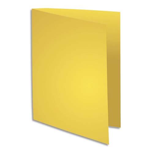 [213531] EXACOMPTA Paquet de 100 sous chemises FLASH 80 gr coloris Jaune canari, 100% recyclé