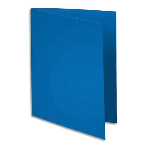 [213548] EXACOMPTA Paquet de 100 sous chemises FLASH 80 gr coloris Bleu foncé, 100% recyclé