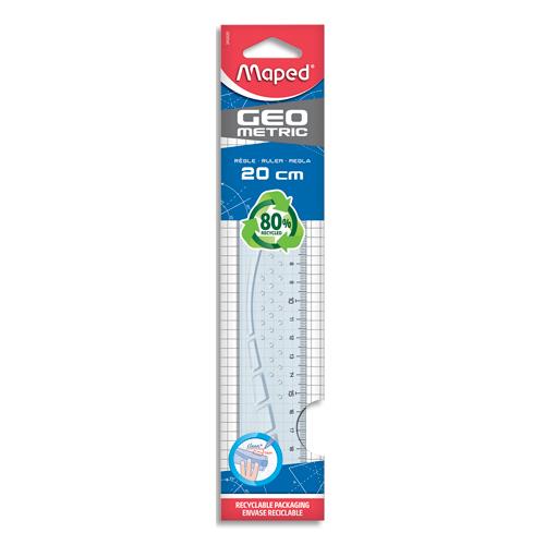 [600243] MAPED Geometric - Règle 20 cm - transparente