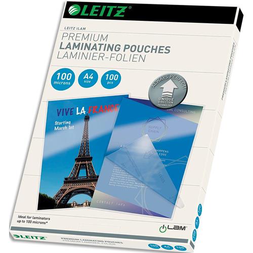[232846] LEITZ Pack de 100 pochettes A4 100 microns UDT 74800000