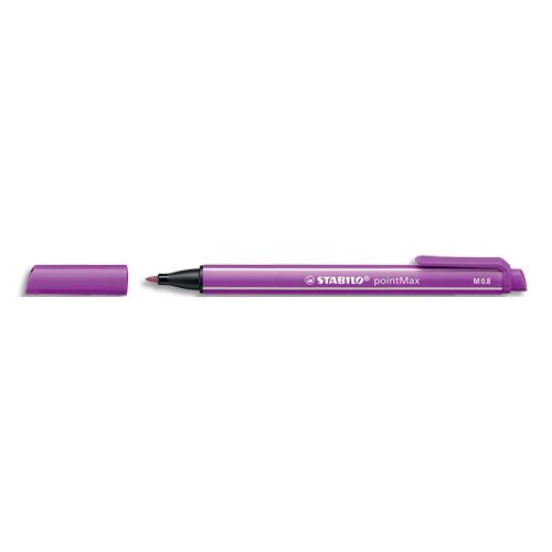 [380027] STABILO Stylo-feutre PointMax. Pointe moyenne 0,8mm. Ecriture souple et sans bavure Couleur lilas