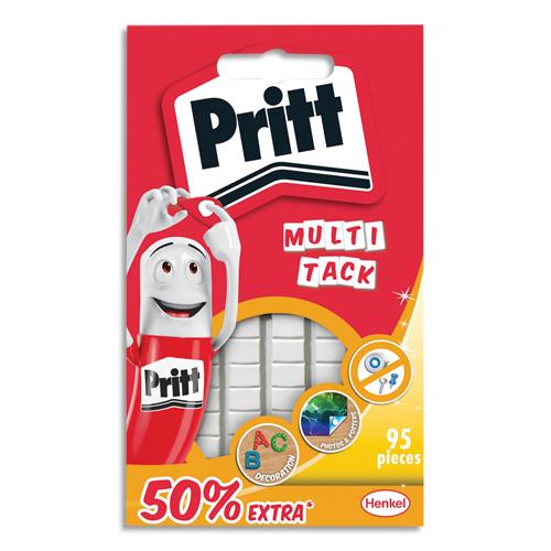 [394232] PRITT Etui de 55 pastilles adhésives blanches + 50% gratuit. Repositionnable