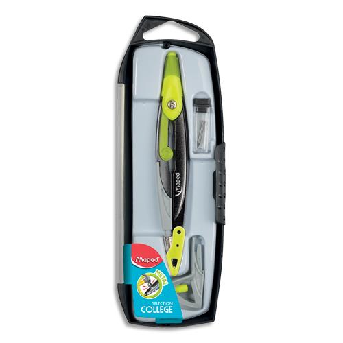 [430895] MAPED Coffret 3 pièces OPEN METAL : 1 compas mine, 1 bague universelle, 1 étui mines