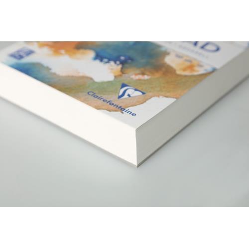 [454259] CLAIREFONTAINE Bloc GOLDLINE AQUA 300g grain moyen fin A5 70F
