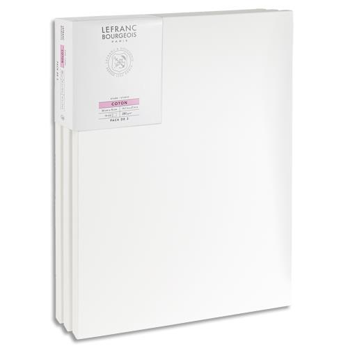 [456171] LEFRANC BOURGEOIS Lot de 3 toiles Studio Canvas 50X70cm