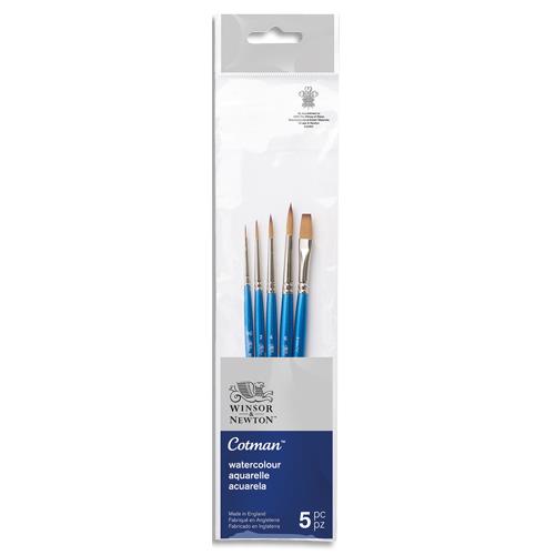 [456285] WINSOR & NEWTON Set de Pinceaux Cotman x5 assortis
