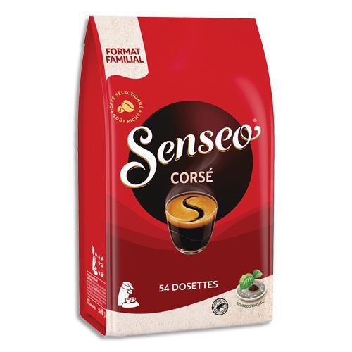 [457811] SENSEO Paquet de 54 dosettes de café moulu Corsé fort et intense