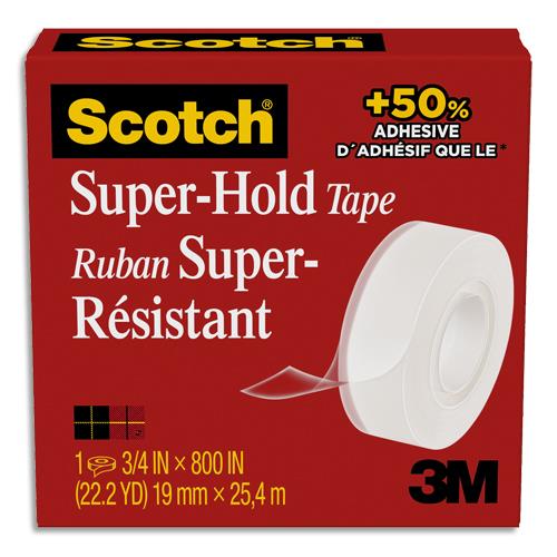 [458331] SCOTCH Ruban à cacheter Super-Hold Scotch® 19 mm x 25,4 m