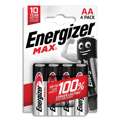 [458458] ENERGIZER Blister de 4 piles AA LR06 Max 7638900437645